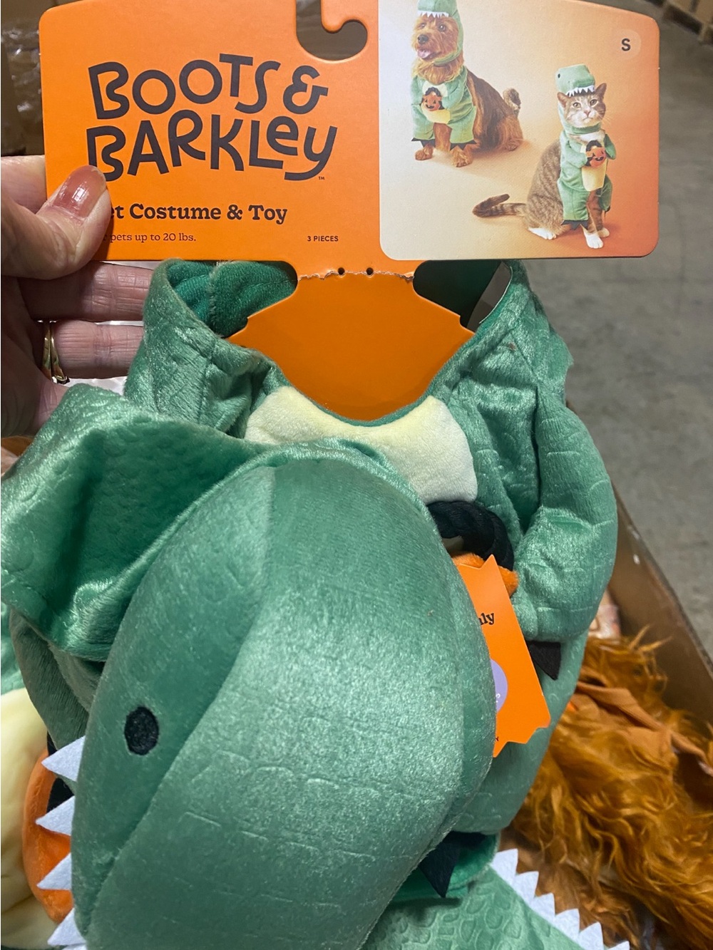 Target Boots & Barkley Green Dinosaur Pet Costume with Toy